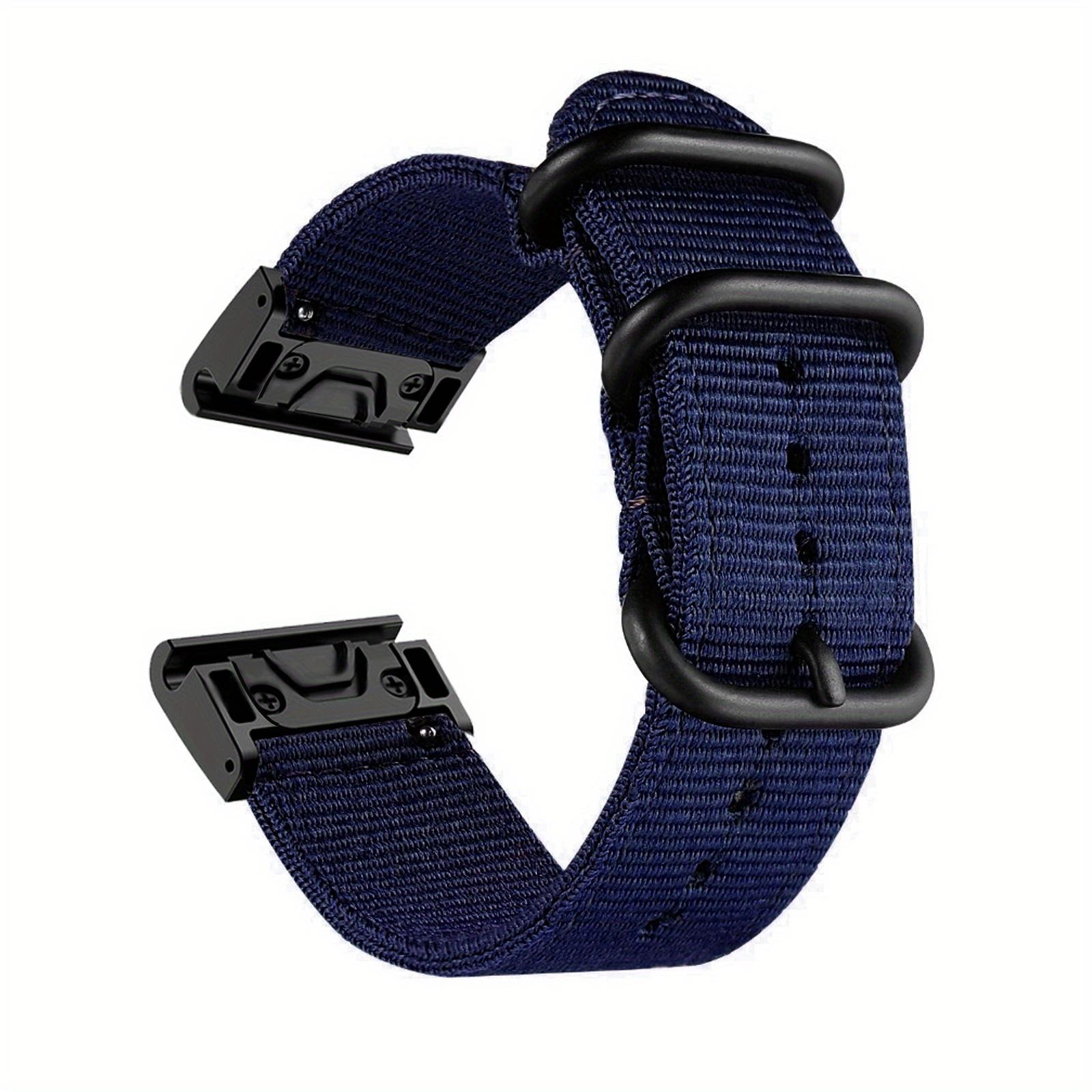 

BUSKOZ Replacement Strap for Garmin Fenix 8/7X/6X Pro/5X/5X Plus/3 HR/Tactix Charlie 22/26mm Braided Nylon, Quick-Release 22mm