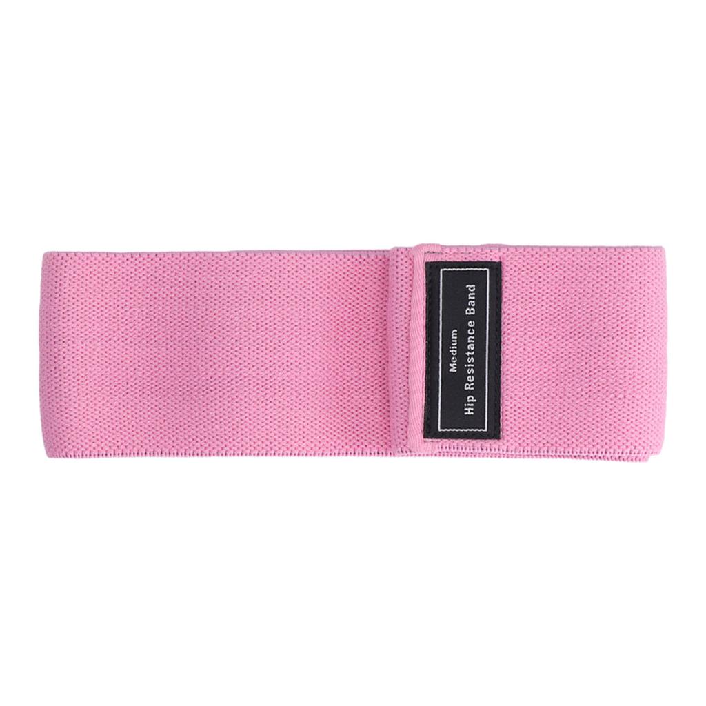 Pink Hip Resistance Bands Nonslip Inner Abrasion Resistance Lightweight Unisex Resistance Bands for