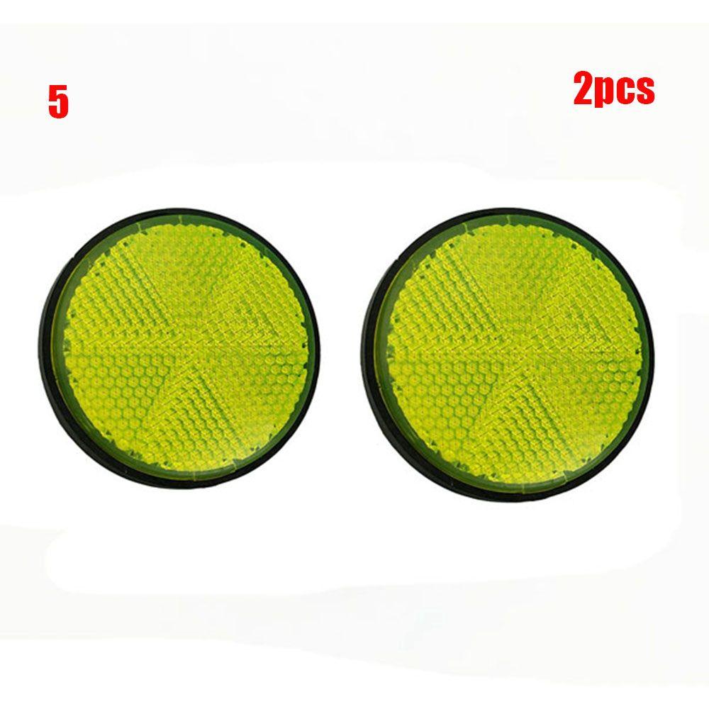 2pcs Plastic Flashing Cycling Lights Bicycle Reflect Accessories Wheel Rim Reflective Safety Warning Light Bike Spoke Reflector