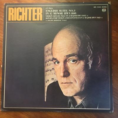 LP Record SVIATOSLAV RICHTER GALINA BARINOVA  J. S. Bach English Suite No. 3 In G MK1043 SHINSEKAI 1974 Japan Obi Classical Used