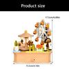Classical Melodies Musical Rotating Carousels Ferris Wheel Wooden Music Box Ornament Gift For Kids Adults Home Decors