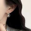 Elegant Faux Pearl Hoop Earrings for Women - Versatile Fashion with Exquisite Design