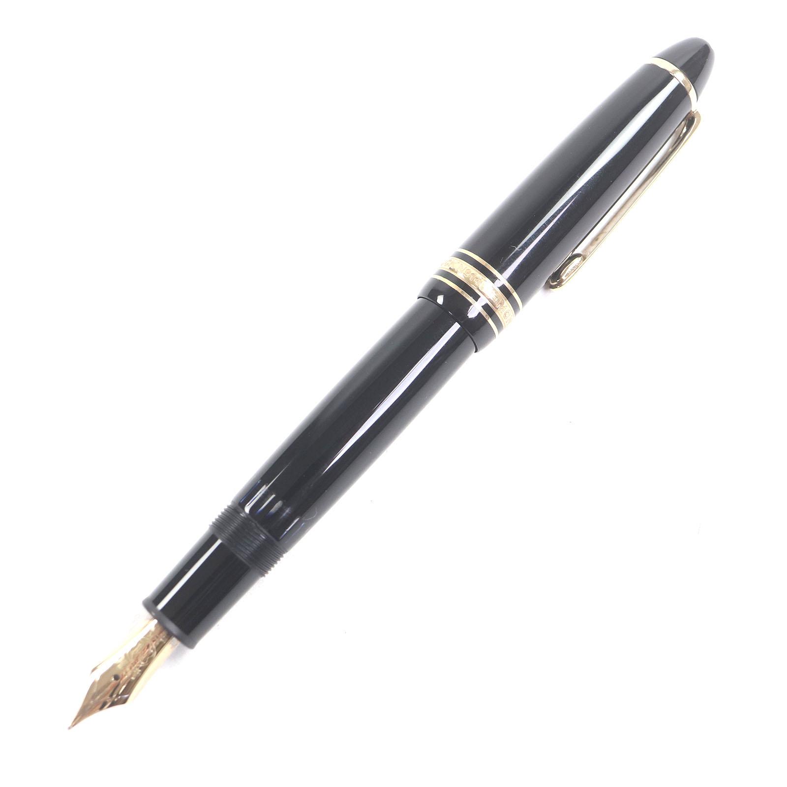 

Чудова пір яна ручка MONTBLANC Meisterstück 146 Ковпачкового типу Чорне золото 14K чоловіча Вживана