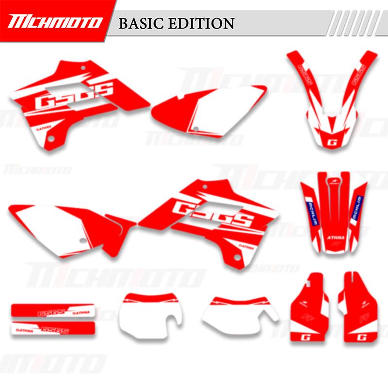 MCHMFG For GasGas EC 125 250 300 450 2003 2004 2005 2006 Full Set Graphics Decals Stickers Kits Motorcycle Background
