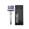 Double-Sided Men's Manual Shaving Razor with Stand