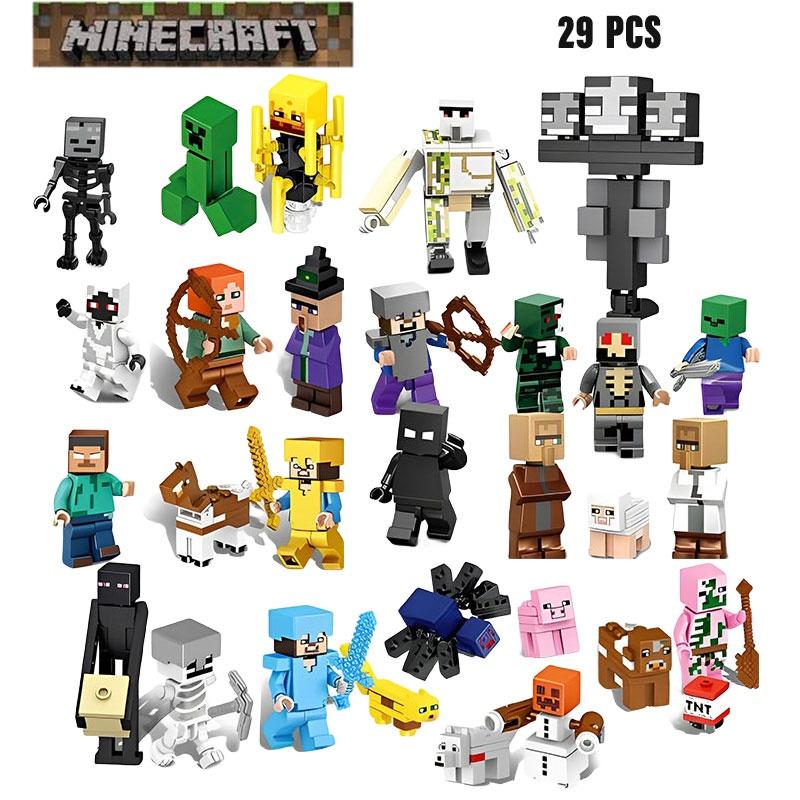 Interactive My World Building Blocks Small Parts 29pcs Plastic Material