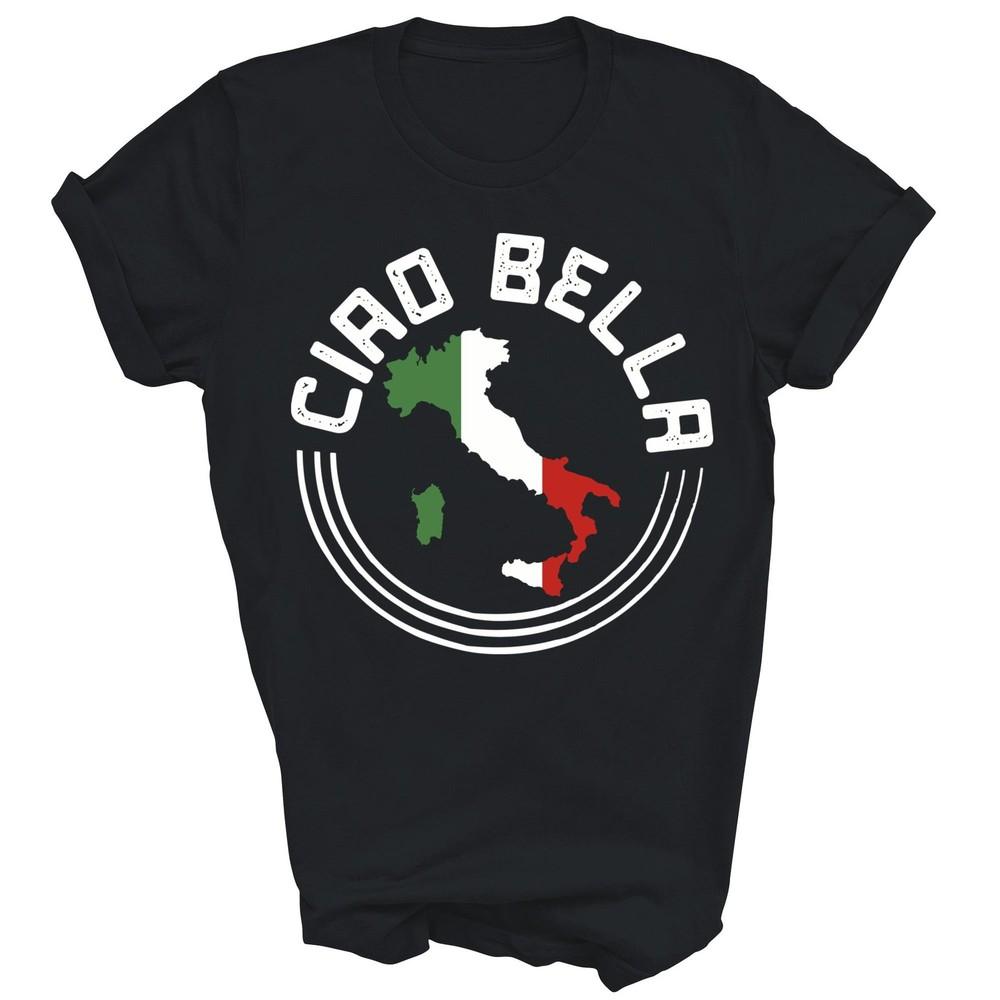 

Ciao Bella Italy Flag Italian Unisex Shirt Gift M