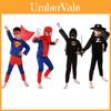 Conjunto de Fantasia Cosplay de Super-Herói Homem-Aranha para Crianças Apresentando Blusa de Manga Longa e Calças