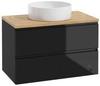 Black Wall-hung Bathroom Cabinet 60x50cm Without Countertop for Modus Washbasin