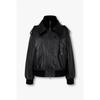 Studio Tomboy Synthetic Leather Bomber Jacket 9105161a01ar 
