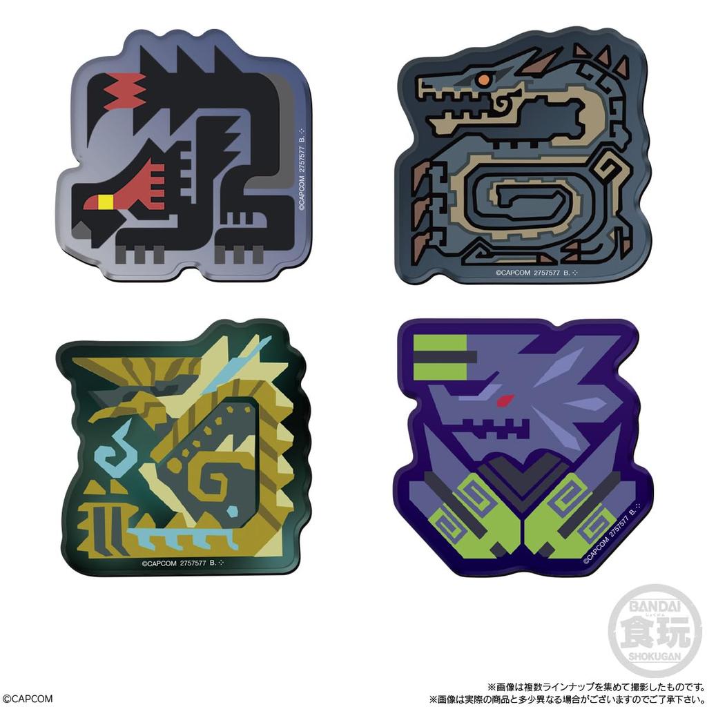 BANDAI Monster Hunter 20th Anniversary Chara Magnets Candy Gum (14 pieces) Toys/Chewing (Monster Hunter)