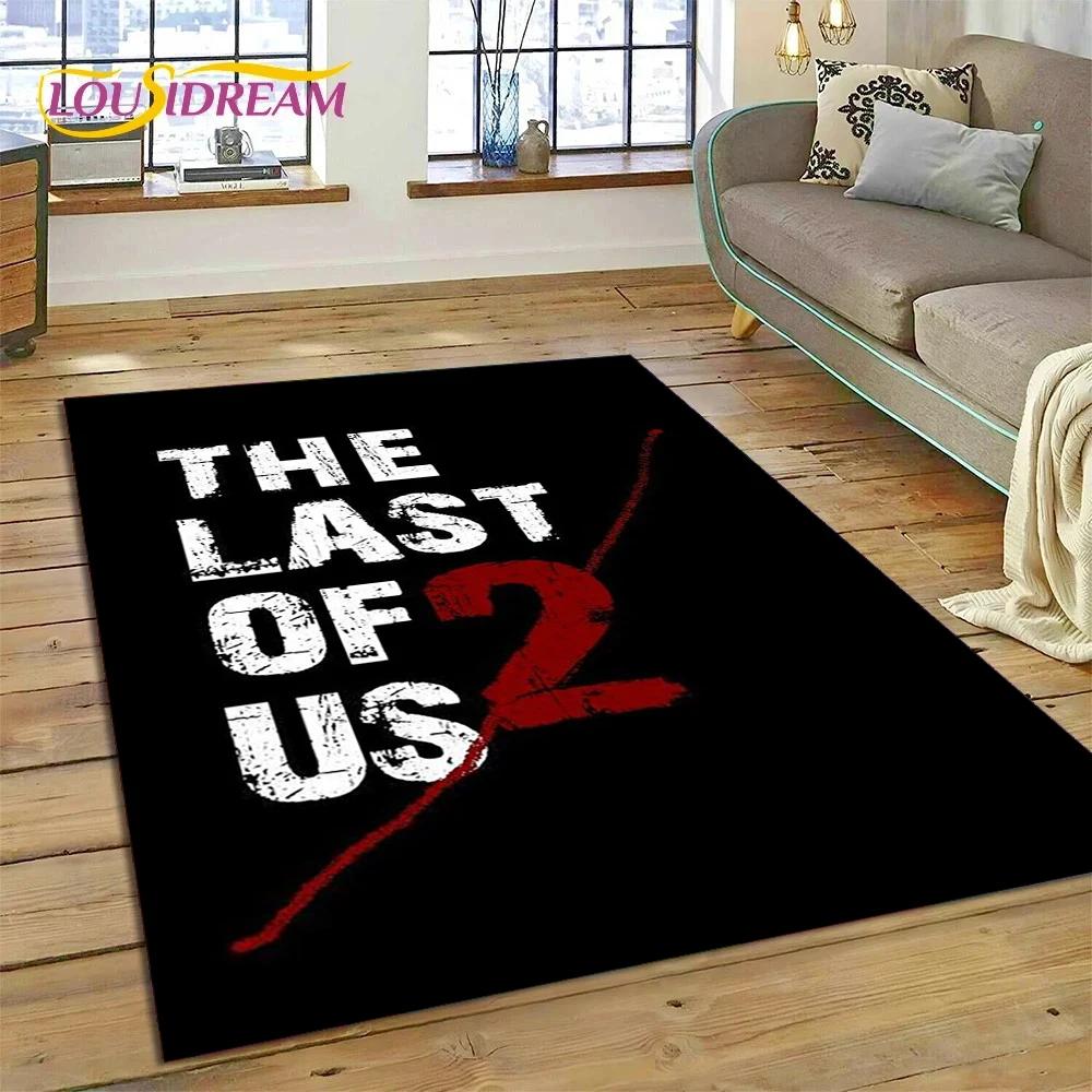 Tappeto Decorativo 3D The Last of Us Gioco Horror TV Joel Pedro per Soggiorno Camera da Letto Arredamento Casa, Decorazione Antiscivolo per Divano Zerbino Regali