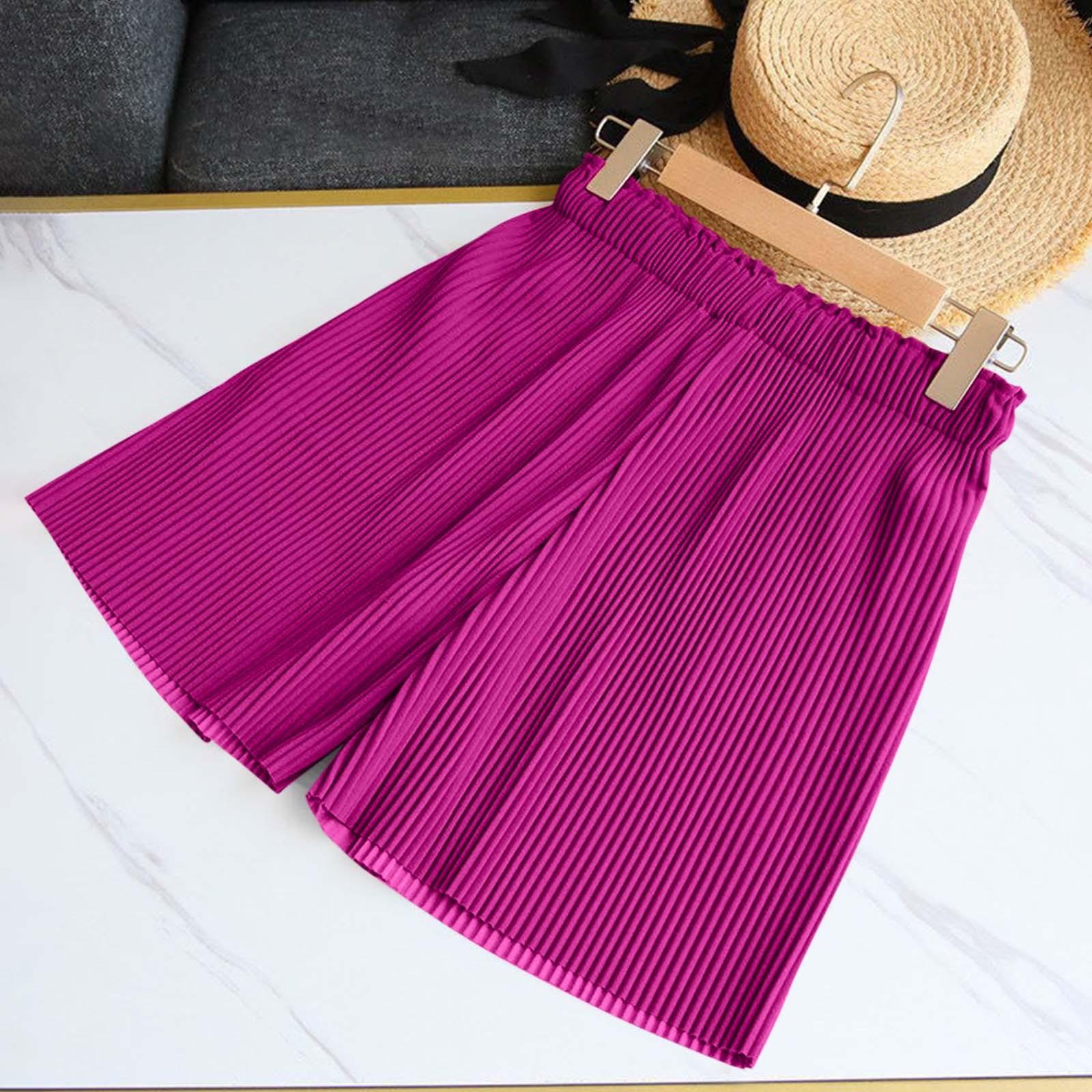 

Повседневные брюки-четвертинки с высокой талией и оборками, прямые широкие брюки One Size