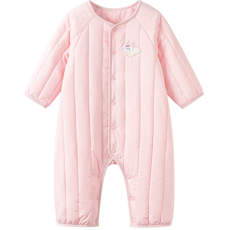 Balabala Baby Embroidered Long-Sleeve Romper