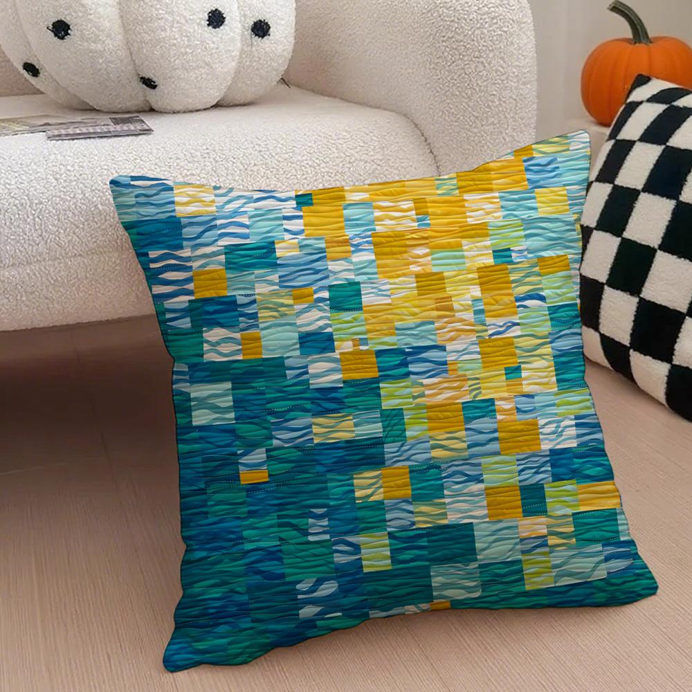

LLandscape Cushion Cover Linen Pillow Case Soft Breathable Protective Couch Room Decoration 30x30cm