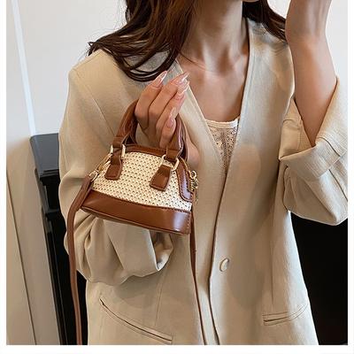 Popular Color Matching Messenger Bag Mini Shell Bag 2025 New Cute Handbag Women's Shoulder Bag