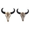 Handcrafted Resin Cow Skull Decoration for Wall Display Decorative Animal Head Ornament For Home And Cafes