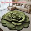 Special-shaped Flower Carpet Non-slip Soft Peony Floor Mat Absorbent 40x40cm/60x60cm Blanket for Living Room Tea Table Bedside