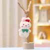 Panda Keychain Rabbit Cute Cartoon Girl Backpack Decorative Pendant Doll Plush