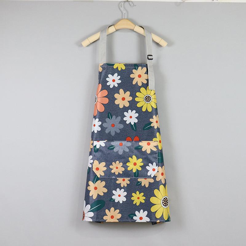 Apron Floral Fashionable Home Kitchen Plus Sized Waterproof Breathable Durable