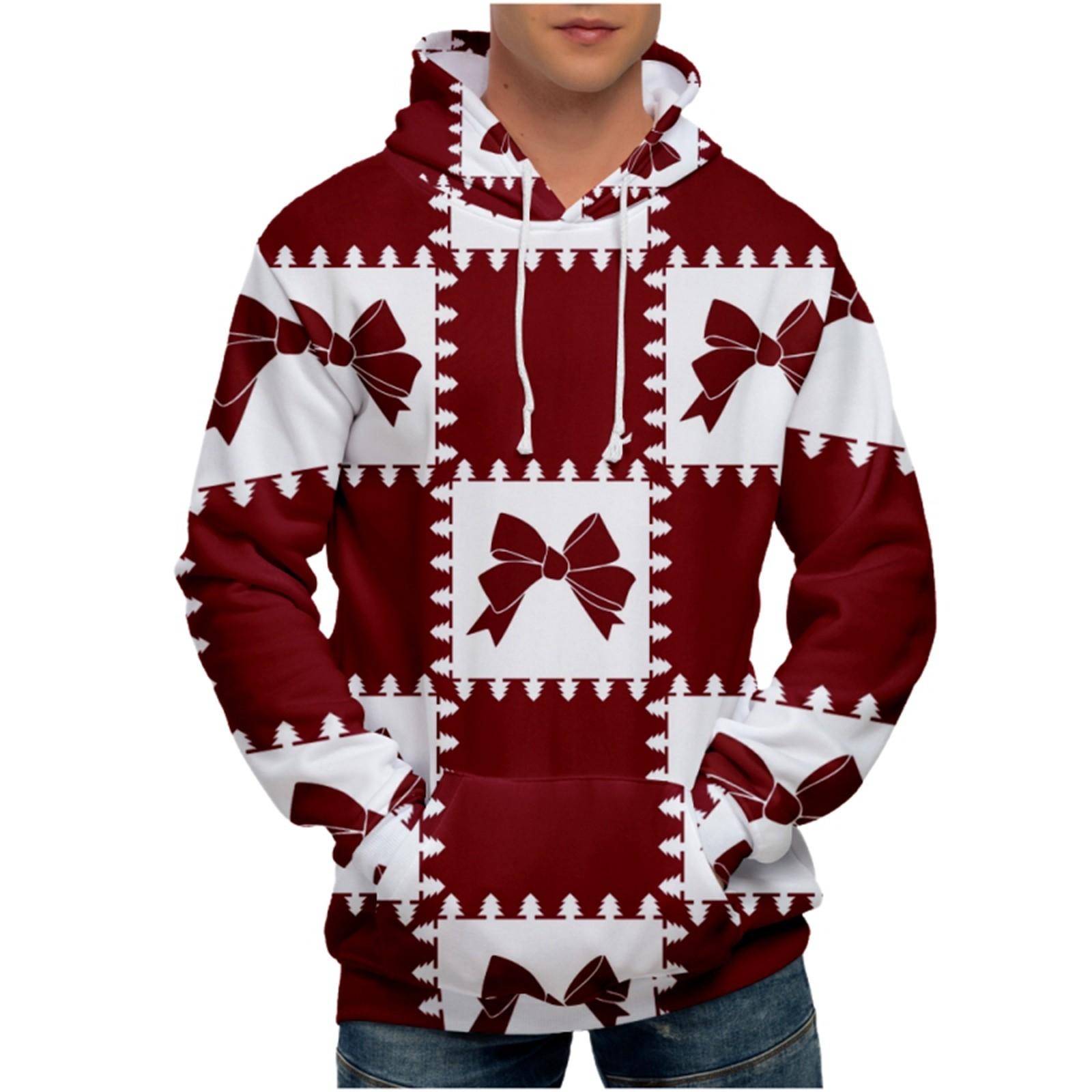 

Мужская свободная толстовка с капюшоном с принтом, мужская повседневная модная спортивная толстовка XL белый