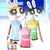 Girls The Powerpuff Character Blossom Bubbles Buttercup Cosplay Suits Costume