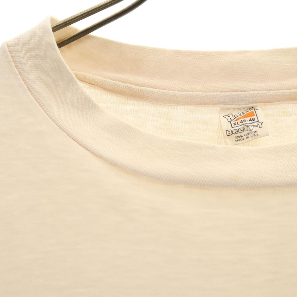 HANES 70s Made In USA Vintage Eagle Print Short Sleeve T-shirt Men's Used