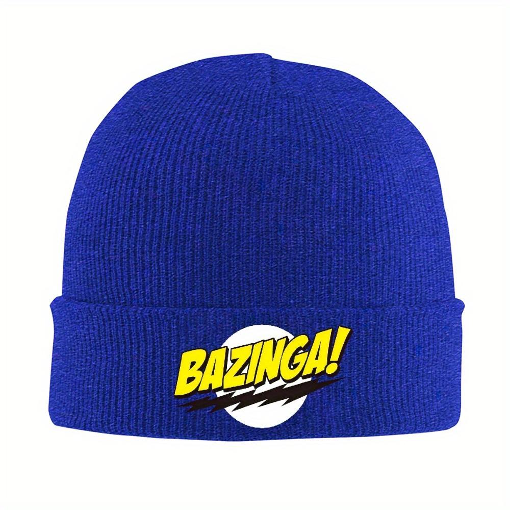 pc Bazinga TBBT TV Beanie Hats Knit Hat Kpop Warm Unisex Women Caps Autumn Printed Street YK Bonnet Hats Gift