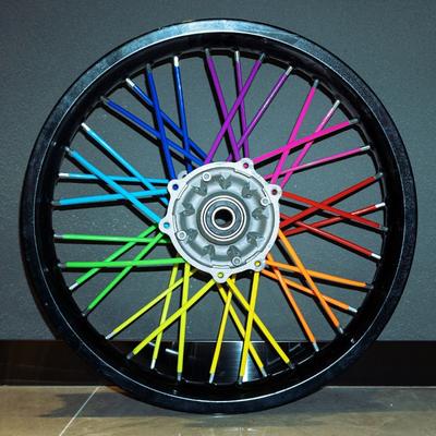 72 Stück 24 cm Universal-Speichenabdeckungen für Dirtbikes, Motorrad-Felgen-Speichenwickel-Kit, Skins, Schutzabdeckung für Motocross-Zubehör