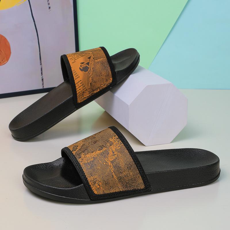 

Internet celebrity home slippers trendy brand 2025 trend summer non-slip fashion new wear casual beach men 46