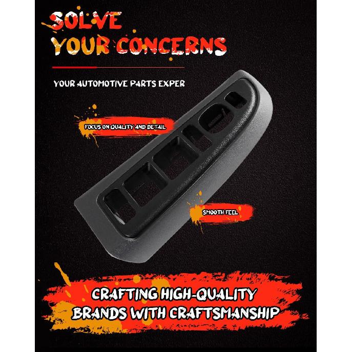 CCIYU Window Switch Bezel Cover for Chevrolet Avalanche Silverado Suburban Tahoe, for GMC Sierra Yukon, for Cadillac Escalade 2004-2007 89045128
