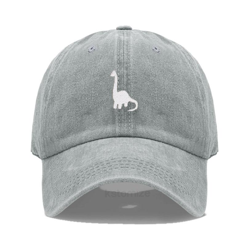 Unisex Soft Cotton Dad Hat Dinosaur Embroidery Baseball Cap For Women Men Adjustable Unisex Casual Sports Caps