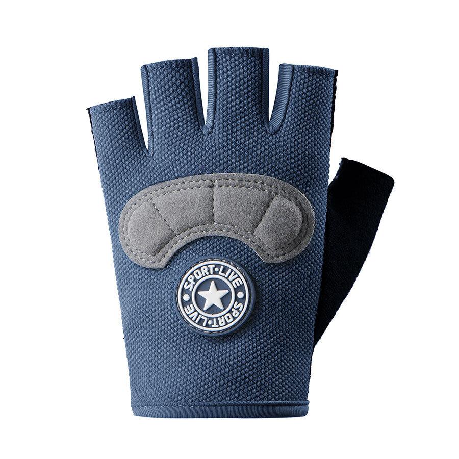 Children's Half Finger Men and Women Spring and Summer Outdoor Sports Gloves Riding Non Slip Breathable Student Riding and Playing Thin Gloves
