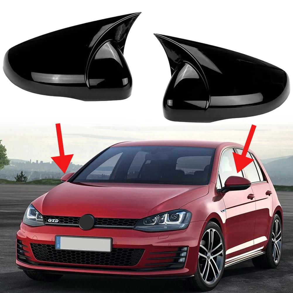 2 st Bilspegelkåpor Sidor Backspegelkåpa För VW Volkswagen Golf 6 MK6 GTI GTD 2009-2013 ABS Biltillbehör
