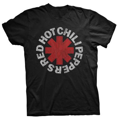 Red Hot Chili Peppers Sliten Logotyp Rock Officiell Herr T-shirt