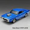 1:32 Charger Model Toy Cars Metal Diecast Rubber Tires Exquisite Interior Pull Back Doors Opened Office Sports Car Decorations