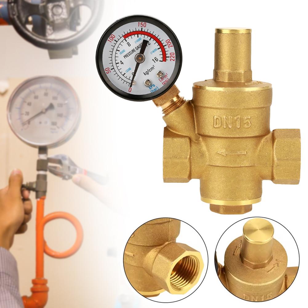 Efficient Brass Water Pressure Regulator Adjustables DN15 1/2 Inch BSP Pressure Regulator For Household Use