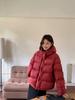 New white duck down hooded short down jacket women's loose bread jacket thickened warm jacket