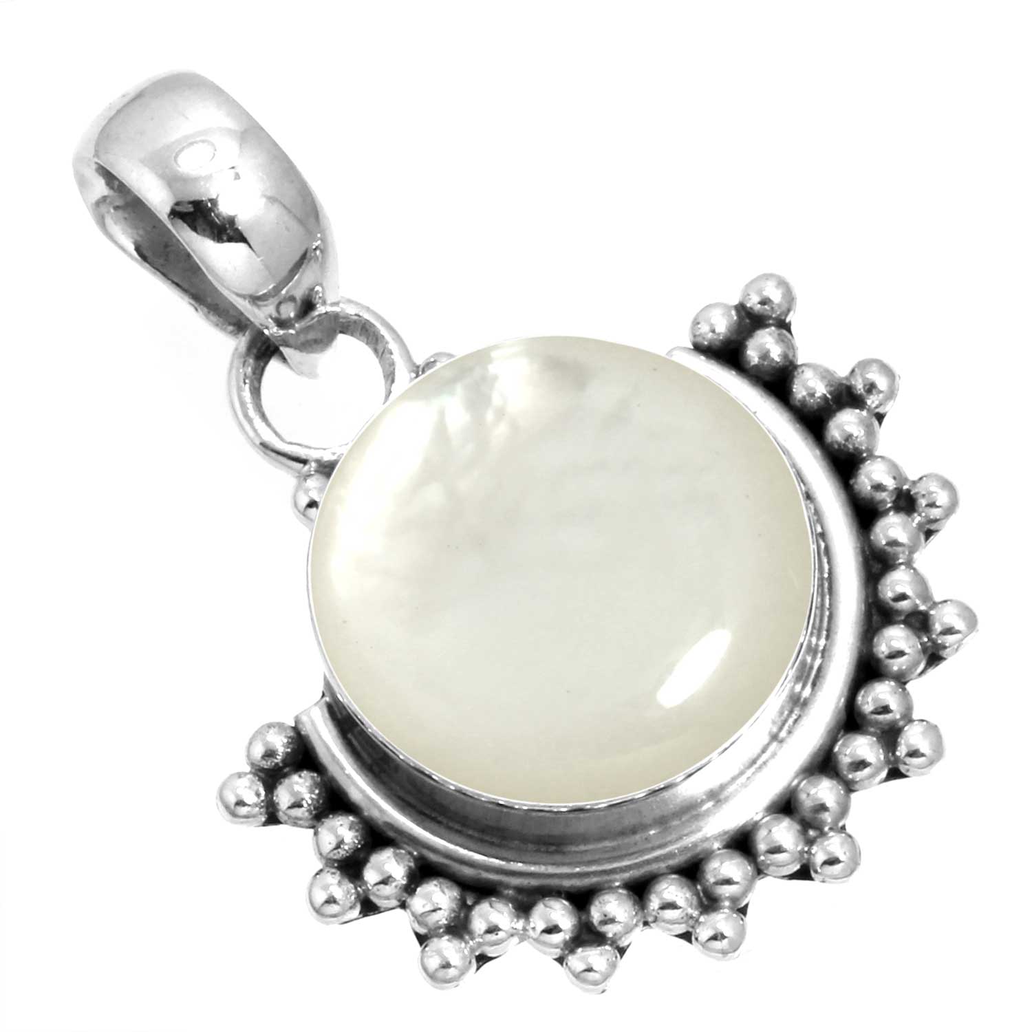 

925 Sterling Silver Pendant Women Gemstone Handmade Jewelry Mothers Day Gift Blue Green Purple Copper Turquoise Pearl Lapis Mother Of Pearl Vintage перламутровий колір