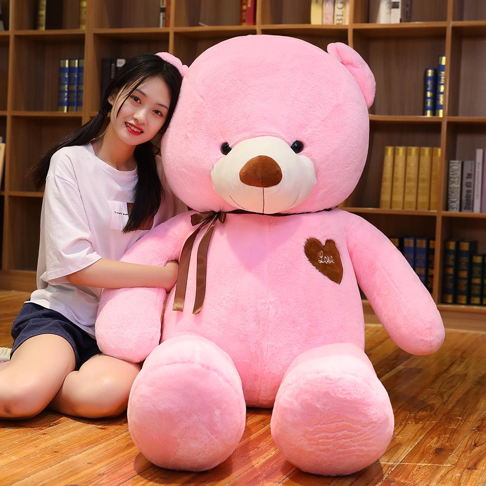 Large Cute Teddy Bear Plush Toy - Sleeping Doll Pillow for Girls