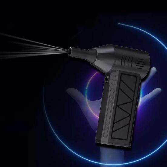 Compressed Air Duster 130000RPM High Speed Compact Design Rechargeable Cordless Air Blower with 3-Gear Turbo Fan