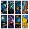 Starry Night Van Gogh Phone Case For Samsung Galaxy S24 S23 S22 S20 Ultra S21 FE 5G S10 S9 Plus S10E S8 Silicone Clear Cover