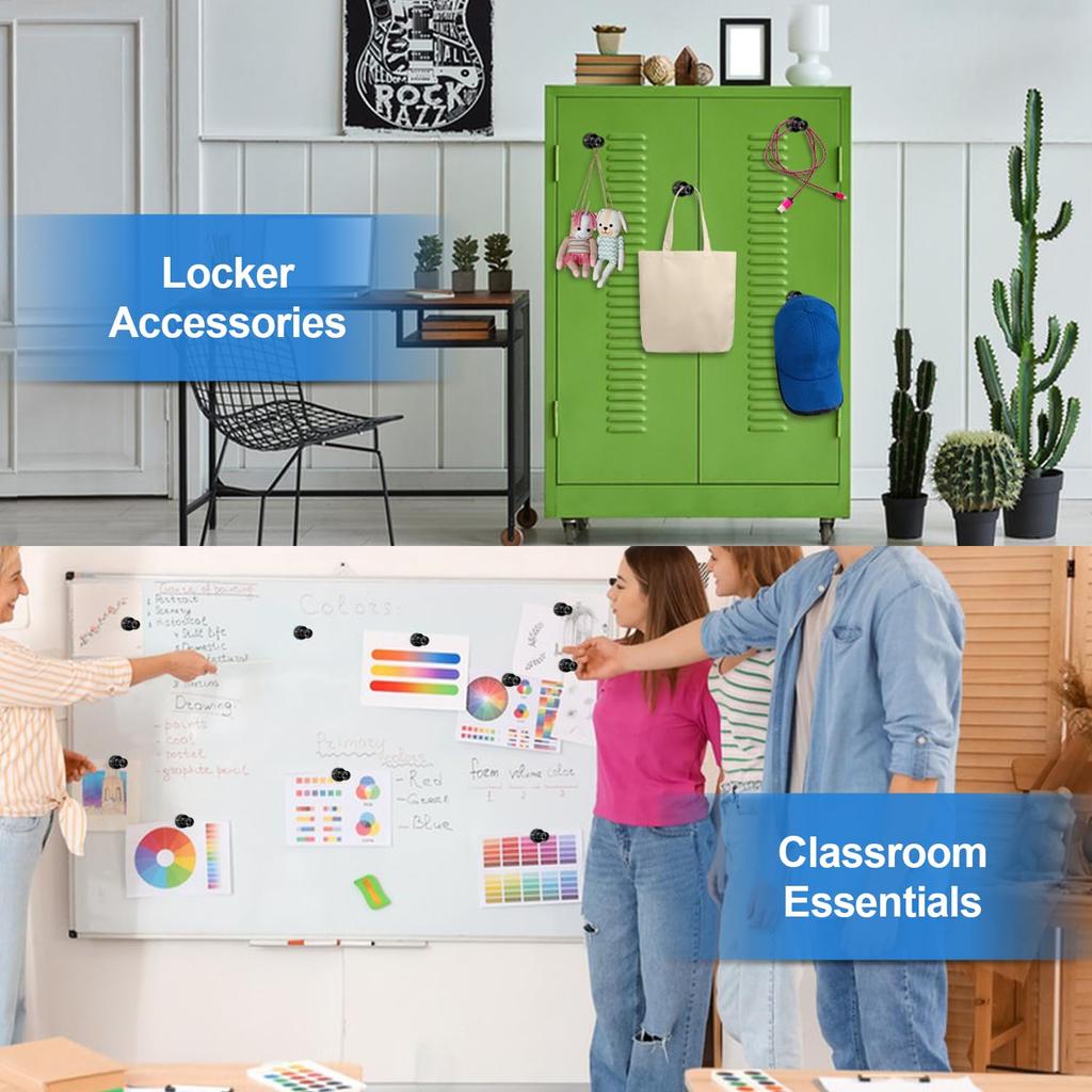 12 Stück Kühlschrankmagnete, Kleine und Starke Magnetstifte für Whiteboard, Büro, Klassenzimmer-Dekoration, Karte, Must-Haves für die Heimküche