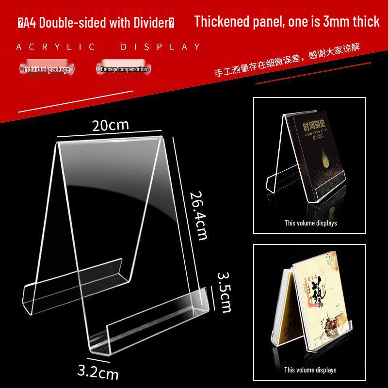 Transparent Acrylic Book Stand and Display Holder