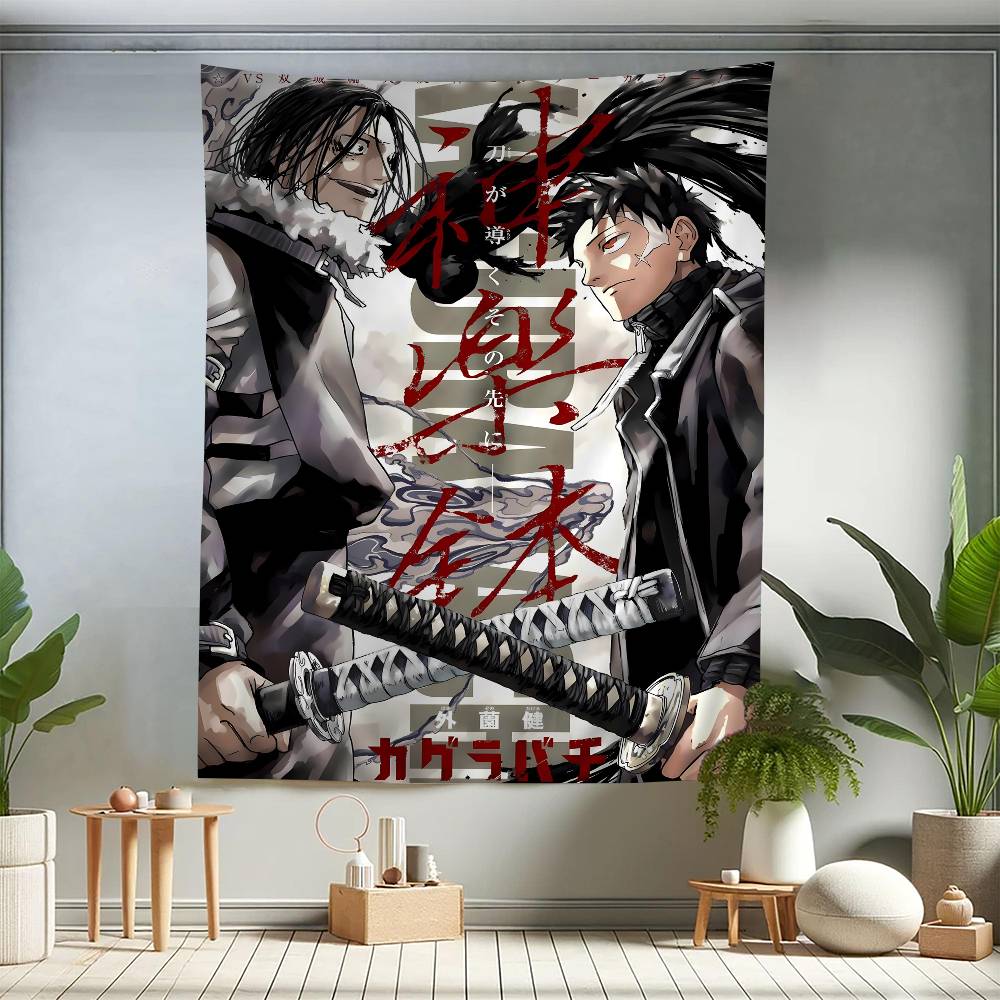 Anime Kagurabachi Hanging Bohemian Tapestry Cheap Hippie Wall Hanging Bohemian Wall Tapestries Mandala Wall Hanging Home Decor