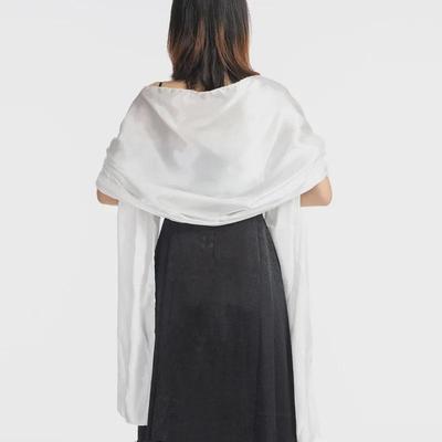 Elegant Satin Evening Shawl - European & American Style for Weddings & Events