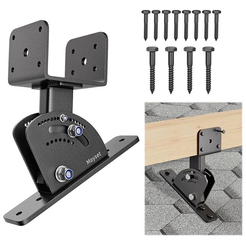 For Wood For Wood Cover Gazebo Heavy Duty Pergola Roof Riser Brackets Adjustable Angle Patio Roof Riser Bracket