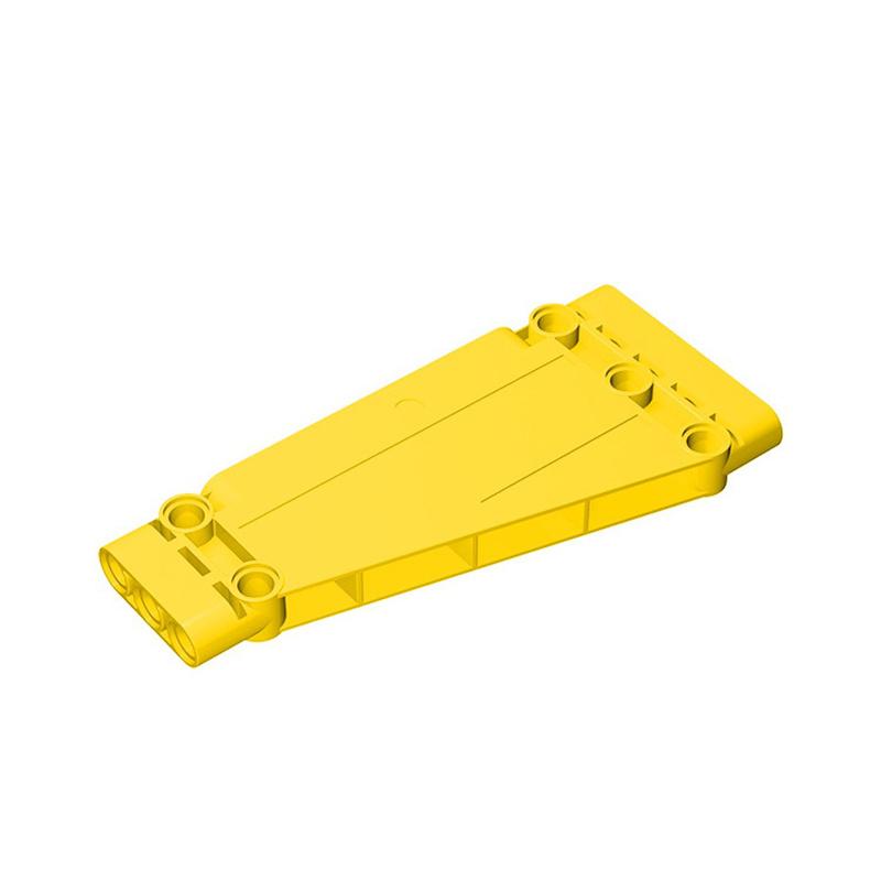 

10pcs 18945 Panel Plate 5 x 11 x 1 Tapered Bricks Collections Bulk Modular GBC Toy For Technical MOC Buildings Blocks Compatible 10pcs жовтий