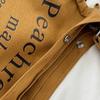 Large Capacity Letter Canvas Underarm Bag Korean Style Simple Handbag  Outdoor