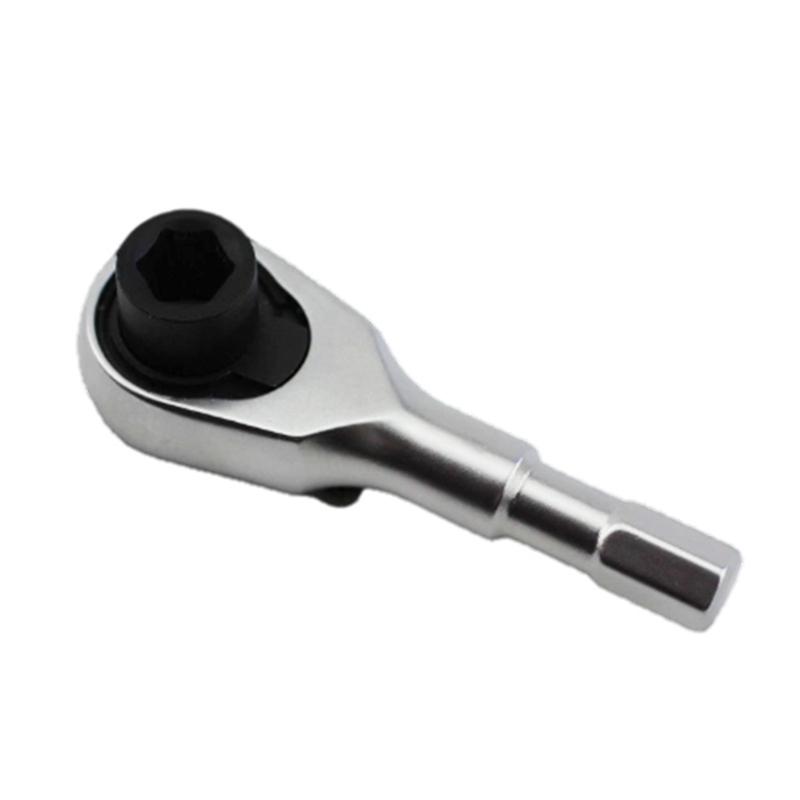 Mini Ratchet Drill Socket Small Repair Installation Tool for Daily Maintenance Bike Short Handle Reversible 72 Tooth